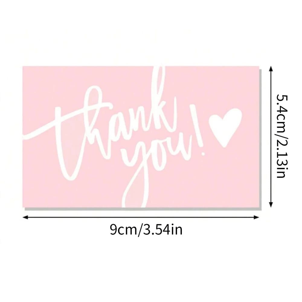 50Pcs Thank You For Supporting My Business Cards Cake Decoration Labels Customer Appreciation Gift Card Shop Online Retailers - 6