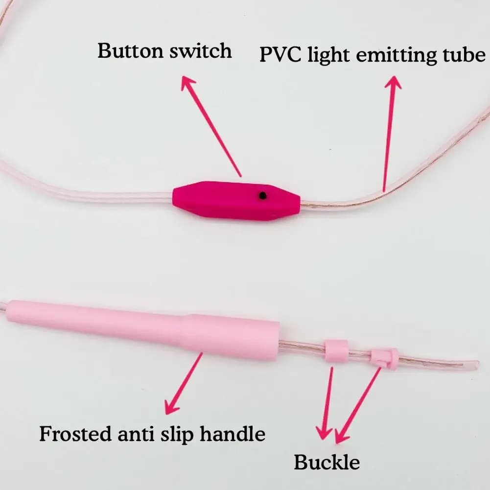 Illuminated Jump Rope Kids Night Exercise Fitness Training Entertainment Glowing Rope Skipping Fun Toys Optical Playing Led Lamp - 4