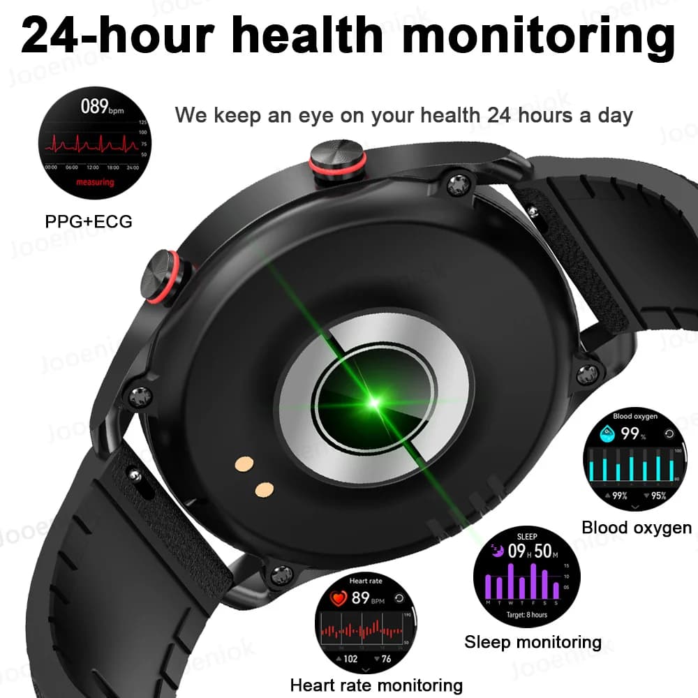 ساعة GT الذكية الجديدة 2024 - شاشة HD، بلوتوث، GPS، مراقبة معدل ضربات القلب، مقاومة للماء IP68، للرجال والنساء - 2