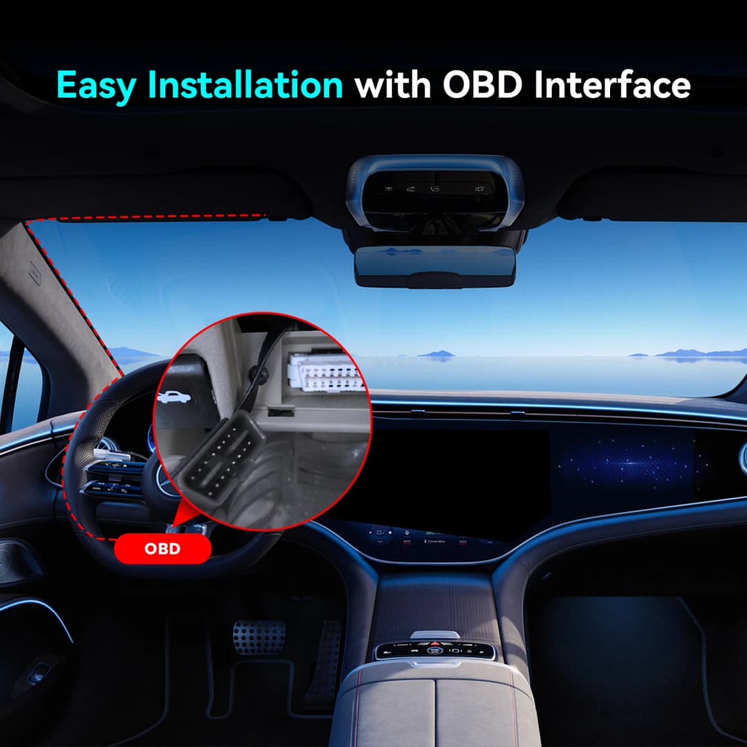 DDPAI مجموعة أدوات كاميرا سيارة ذكية OBD، متوافقة مع موديلات Z50/Z40/Z50Pro/Z60/Z90، وضع وقوف السيارات 24 ساعة - 4