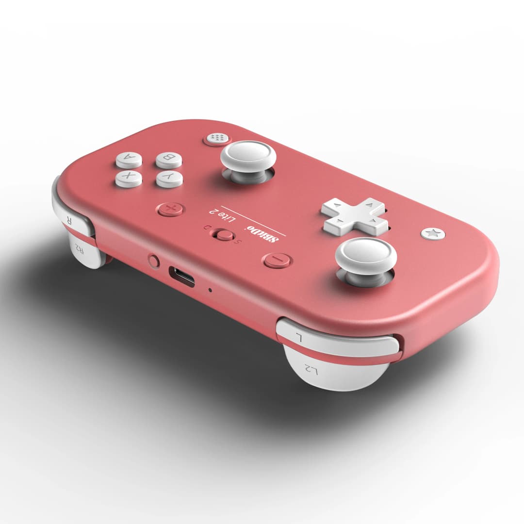 وحدة تحكم ألعاب بلوتوث لاسلكية 8BitDo Lite 2 مع عصا تحكم وذراع تحكم اهتزازي لنينتندو سويتش لايت وأندرويد وراسبيري باي - 5