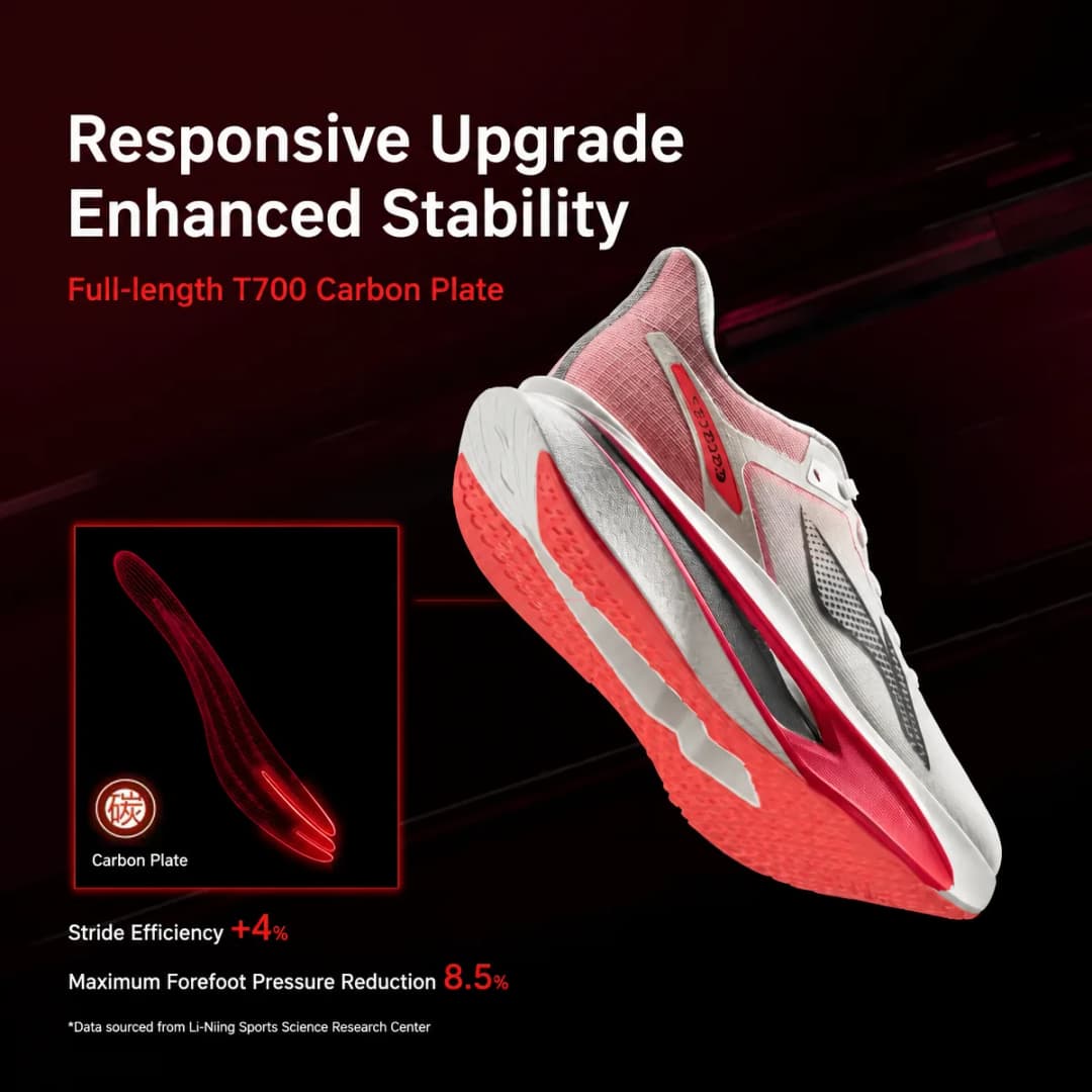 Li-Ning Men's FEIDIAN 6 CHALLENGER Racing Running Shoes SUPER BOOM Lightweight Reflective LiNing Competition Sneakers ARMW003 - 4