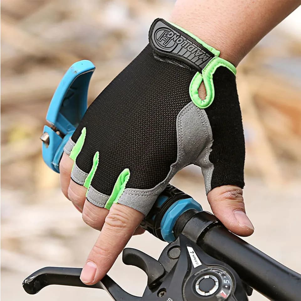 قفازات GTUBIKE بنصف إصبع مضادة للانزلاق ماصة للصدمات للأنشطة الخارجية تسلق ركوب الدراجات اللياقة البدنية قفازات محسنة للرجال والنساء - 3