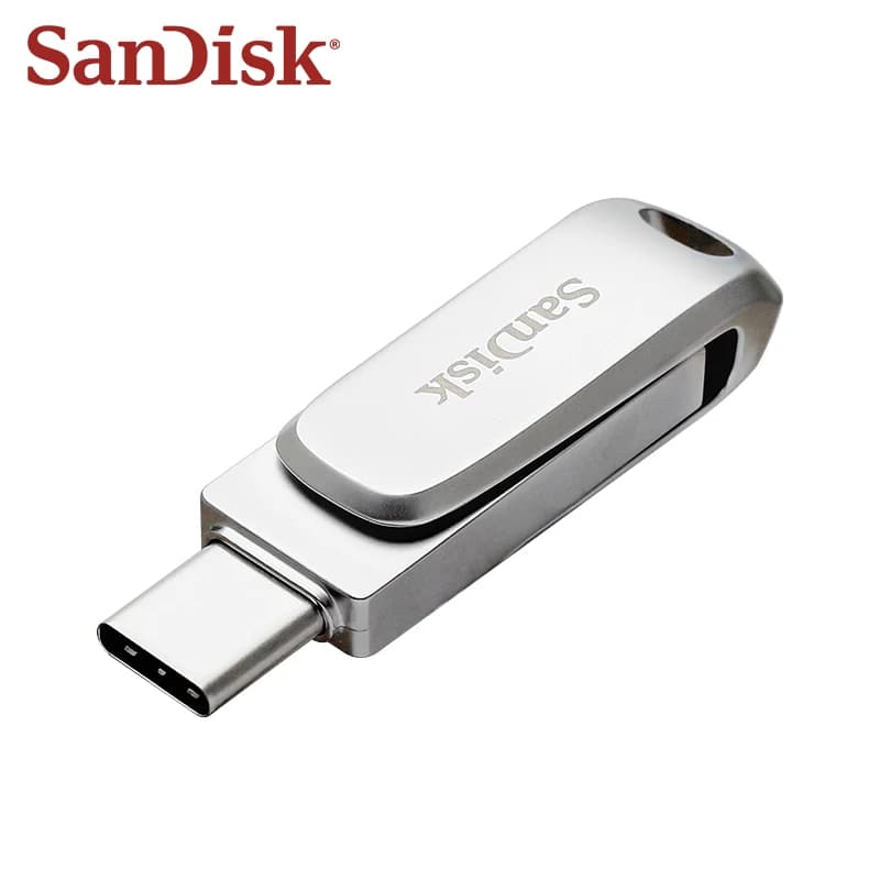 SanDisk Ultra Dual Drive Luxe USB 3.2 Type-C فلاش درايف معدن U Disk 32 جيجابايت 64 جيجابايت 128 جيجابايت 256 جيجابايت 512 جيجابايت 1 تيرابايت ذاكرة عالية السرعة - 3