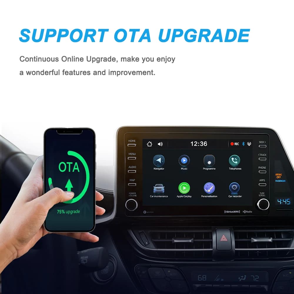 محول جديد لاسلكي CarPlay Android Auto 2 في 1 صندوق صغير ذكي USB تشغيل فوري بلوتوث واي فاي اتصال سريع عالمي صندوق Carplay - 4