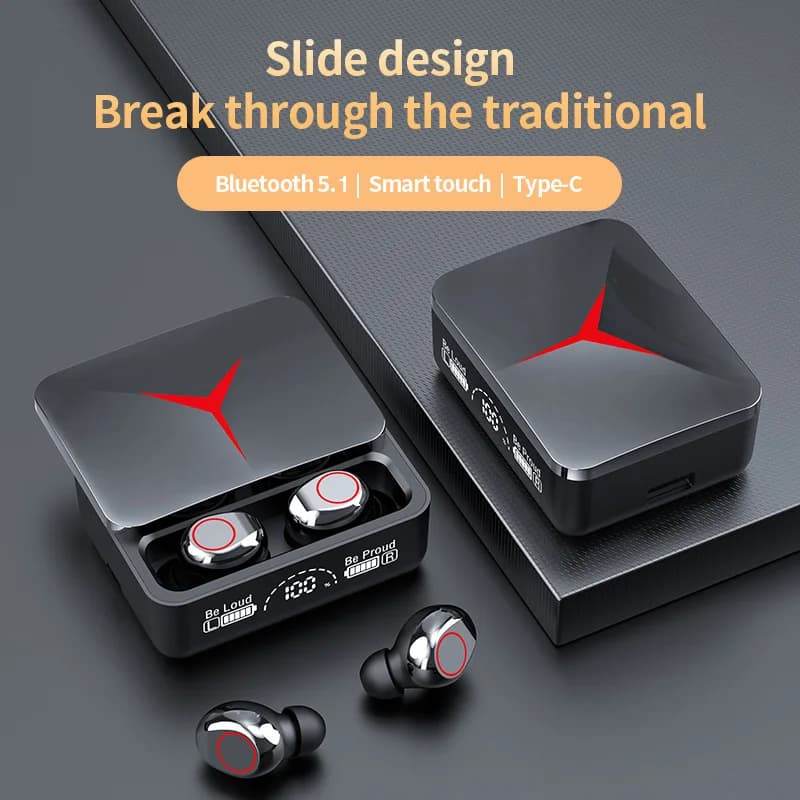 TWS M90 ، سماعات أذن لاسلكية للألعاب ، بلوتوث ، سماعات أذن رياضية مع ميكروفون ، سماعة رأس لاسلكية للآيفون ، شاومي ، أصلية