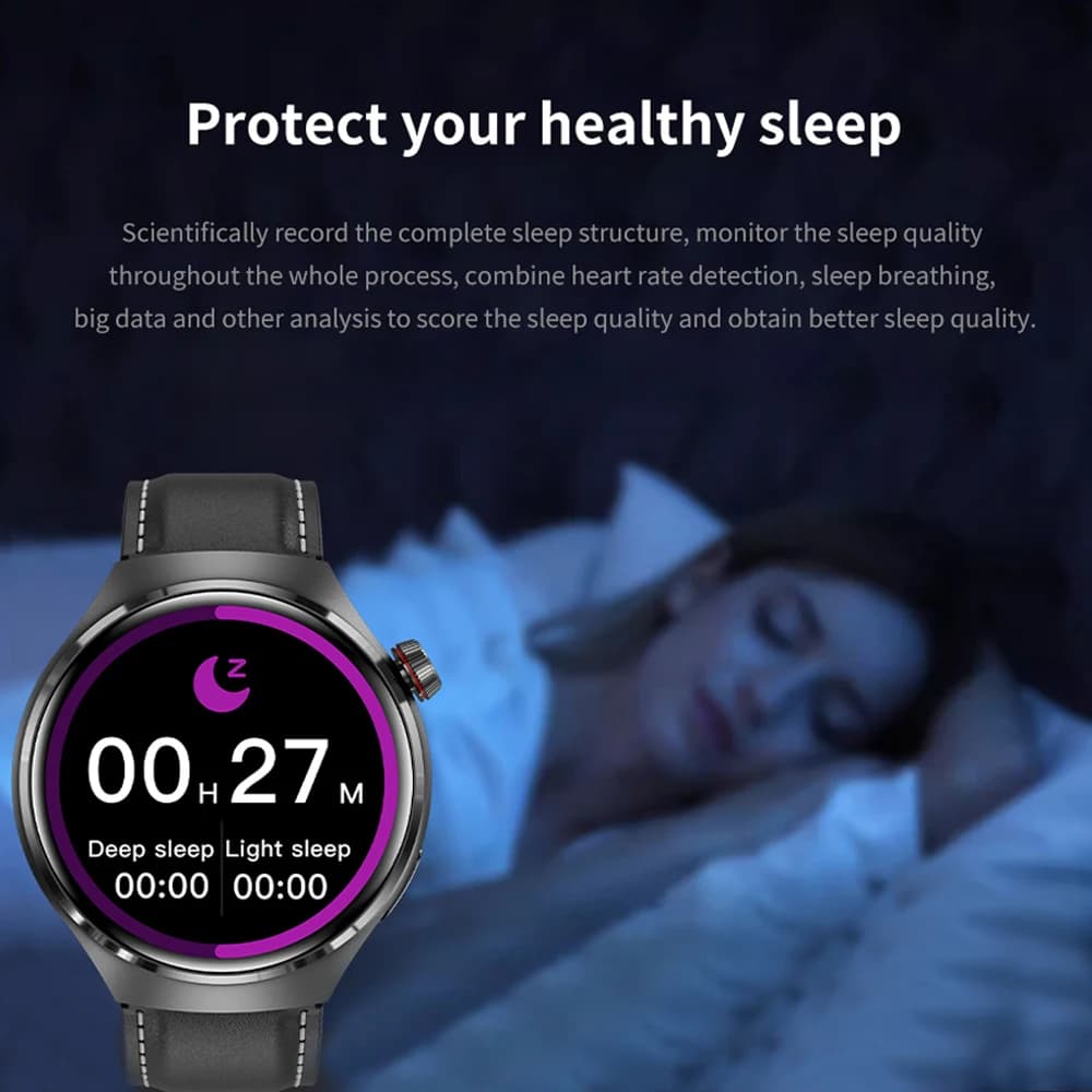 2025 New Watch 4 Pro Upgrade GPS NFC Men's Smartwatch 360*360 AMOLED HD Bluetooth Call Waterproof Smart Watch - 4