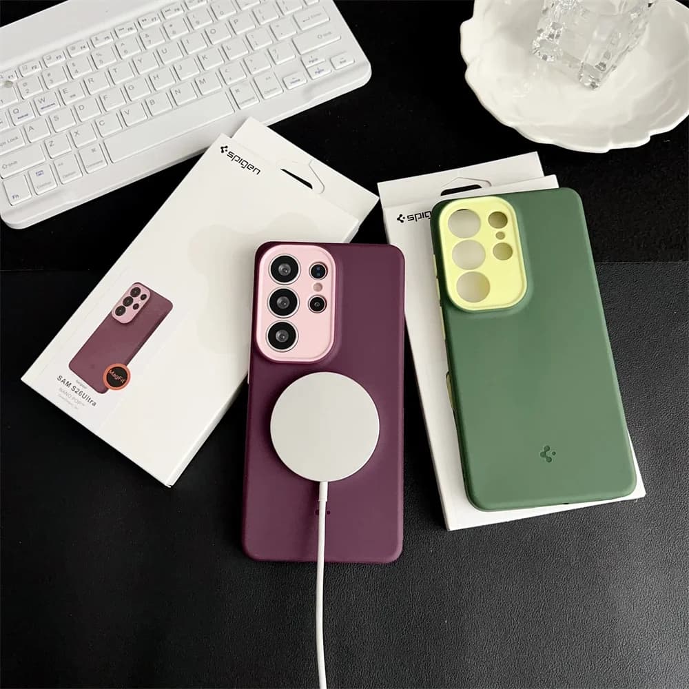 Spigen for Samsung Galaxy S26 Ultra Case, Built MagFit,S25 Ultra Original for Magsafe high-quality Liquid Silicone Back Case - 3