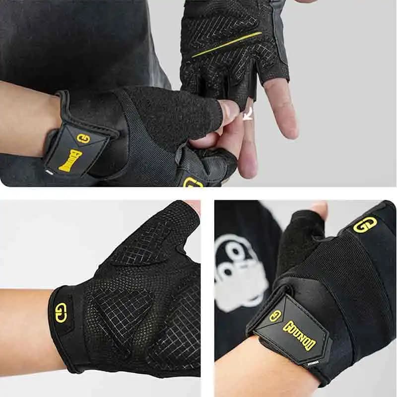 1Pair Workout Gloves for Men and Women, Full Palm Protection Weight Lifting Gym Gloves for Training, Cycling, Fitness, Exercise - 5