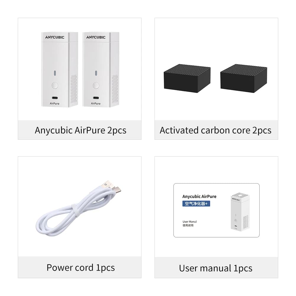 قطع غيار طابعة ANYCUBIC AirPure ثلاثية الأبعاد تنقية هواء فعالة صوت منخفض مروحة قوية عالية السرعة لطابعة راتنج Photon M3 - 6