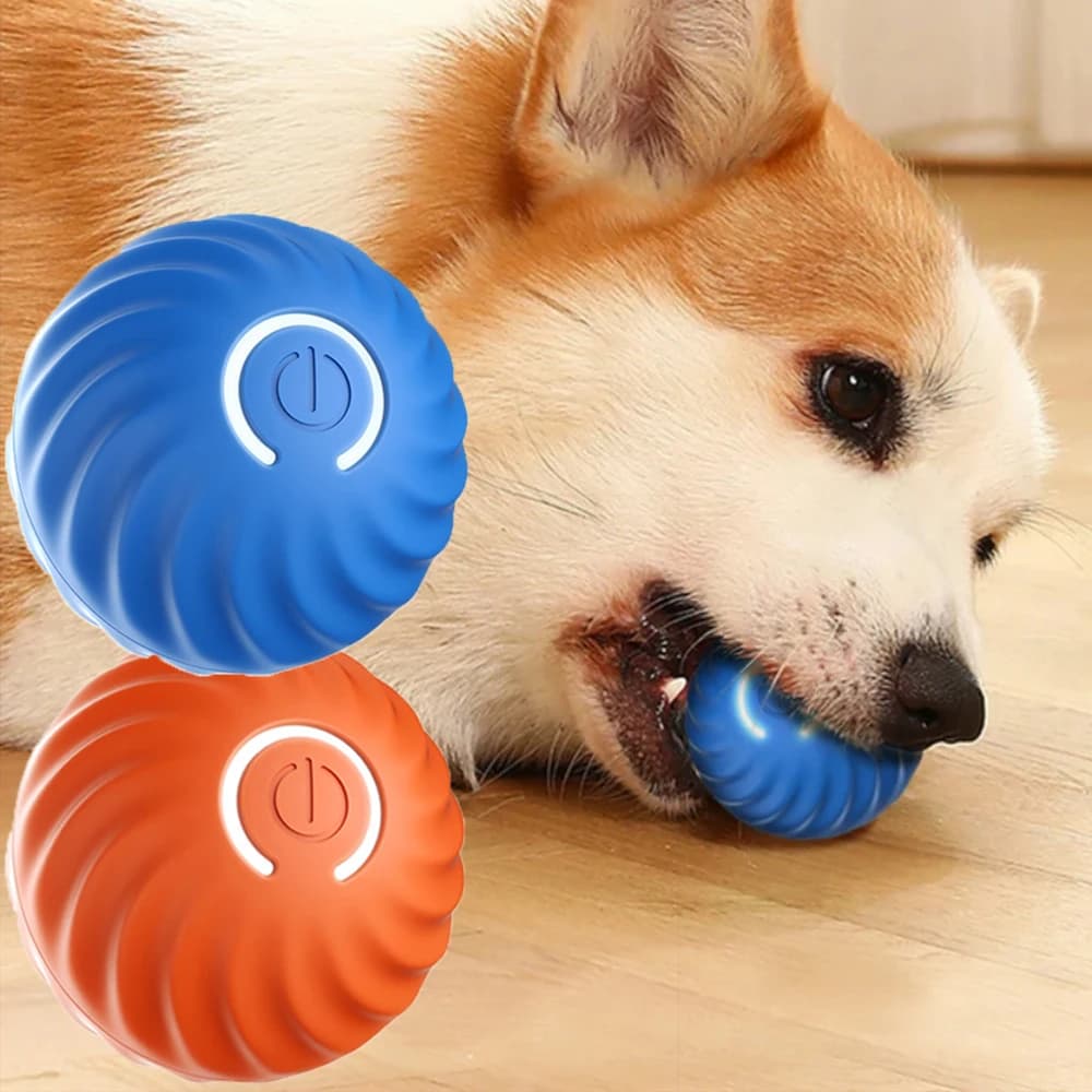 Smart Dog Toys Intelligent Gravity Jump Ball Rechargeable Bite-Resistant Rolling Ball Cat And Dog Chase Interactive Pet Toys - 3