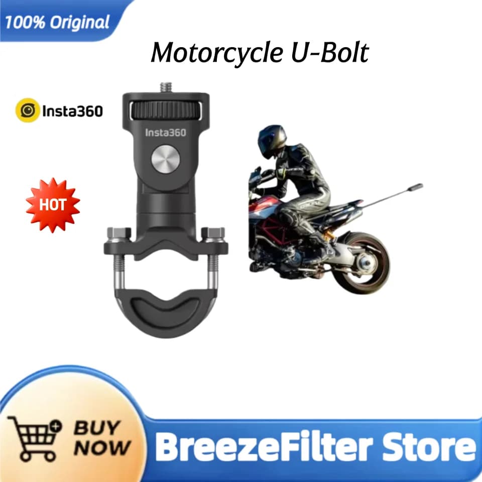 حامل U-Bolt للدراجات النارية من Insta360 - إكسسوارات كاميرا Insta 360 الرسمية لكاميرا Insta 360 One X وحافظة Insta360 One R - 4