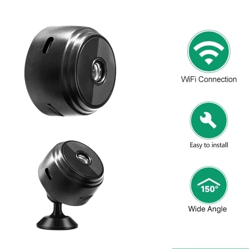 كاميرا A9 صغيرة الحجم بتقنية IP، محمولة بدقة 1080P HD وWifi، كاميرات مراقبة، مسجل فيديو، أمان منزلي ذكي، أمان لاسلكي