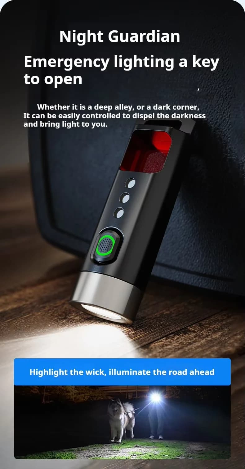 Philips كشاف Sfl 1121P EDC LED مصباح قابل لإعادة الشحن مصابيح صغيرة EDC سلسلة المفاتيح للتخييم ومصباح المشي لمسافات طويلة وكشاف للدفاع عن النفس - 2