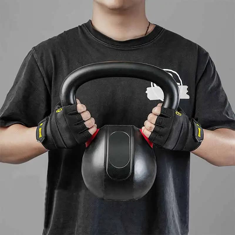 1Pair Workout Gloves for Men and Women, Full Palm Protection Weight Lifting Gym Gloves for Training, Cycling, Fitness, Exercise - 2