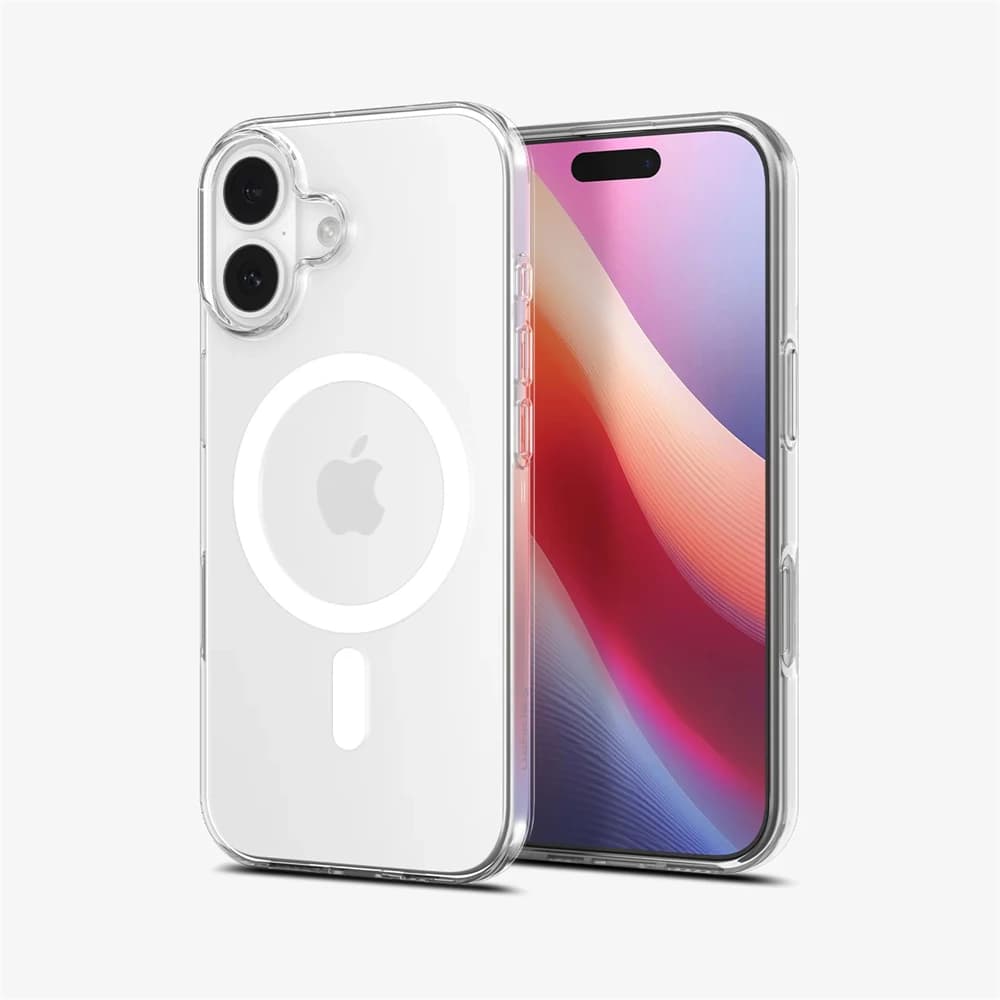 Spigen Ultra Hybrid MagFit غطاء TPU مقاوم للاصفرار لهاتف iPhone 17 Pro Max 16 15 Plus 14 13 12 17 Air لهاتف Magsafe غطاء مغناطيسي