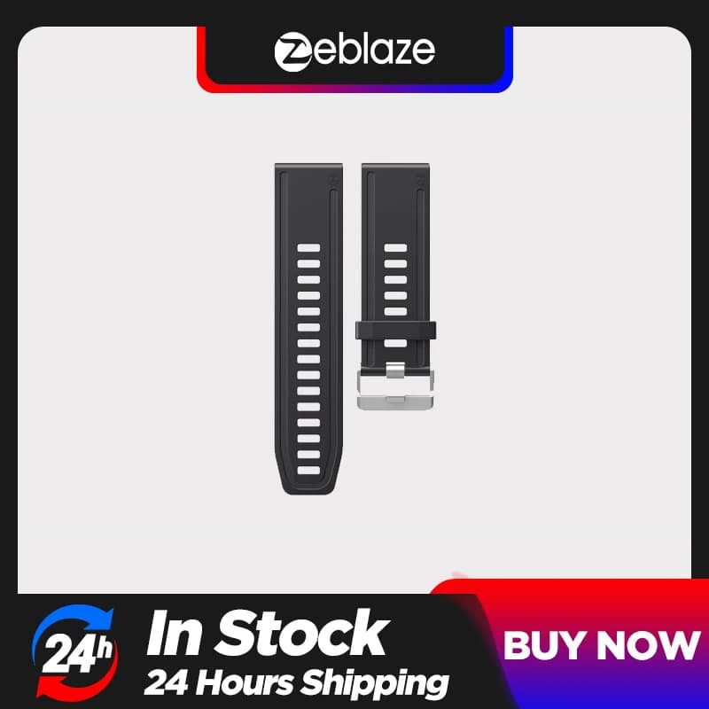 سوار سيليكون قابل للإزالة متعدد الألوان أصلي من Zeblaze 24 ملم لساعات VIBE 6/ VIBE 3 GPS/ VIBE 3S HD