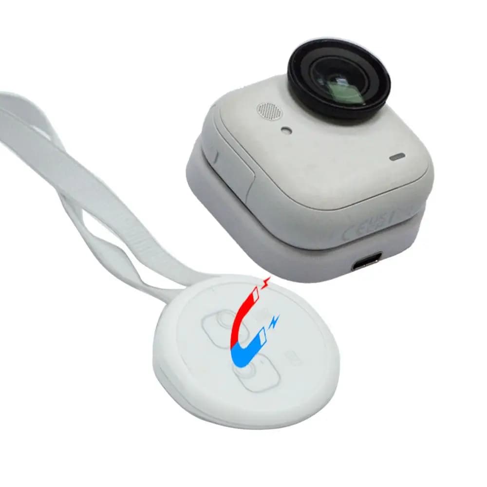 شاحن مغناطيسي لاسلكي لمحطة شحن Insta360 Go Ultra مع حبل حمل - 3