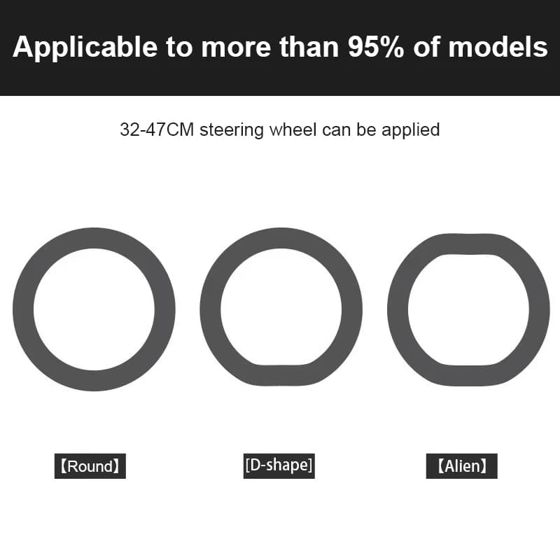 Car Summer Universal Silicone Steering Wheel Cover Elastic Glove Cover Texture Soft Multi Color Auto Decoration DIY Accessories - 4