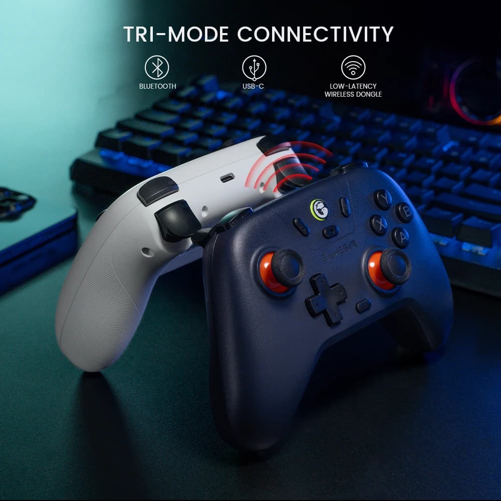 وحدة تحكم GameSir Nova Lite لاسلكية مع بلوتوث، دونجل، سلكية لسويتش، أندرويد، آي أو إس، بي سي وألعاب ستيم - 2