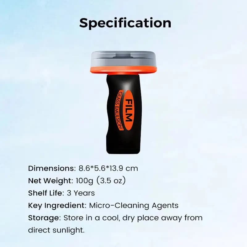 100g Auto Glass Side Window Oil Film Removal Cleaner Car Windshield Hydrophobic Cleaner Anti Fog Glass Emulsion Oil Film Remover - 4