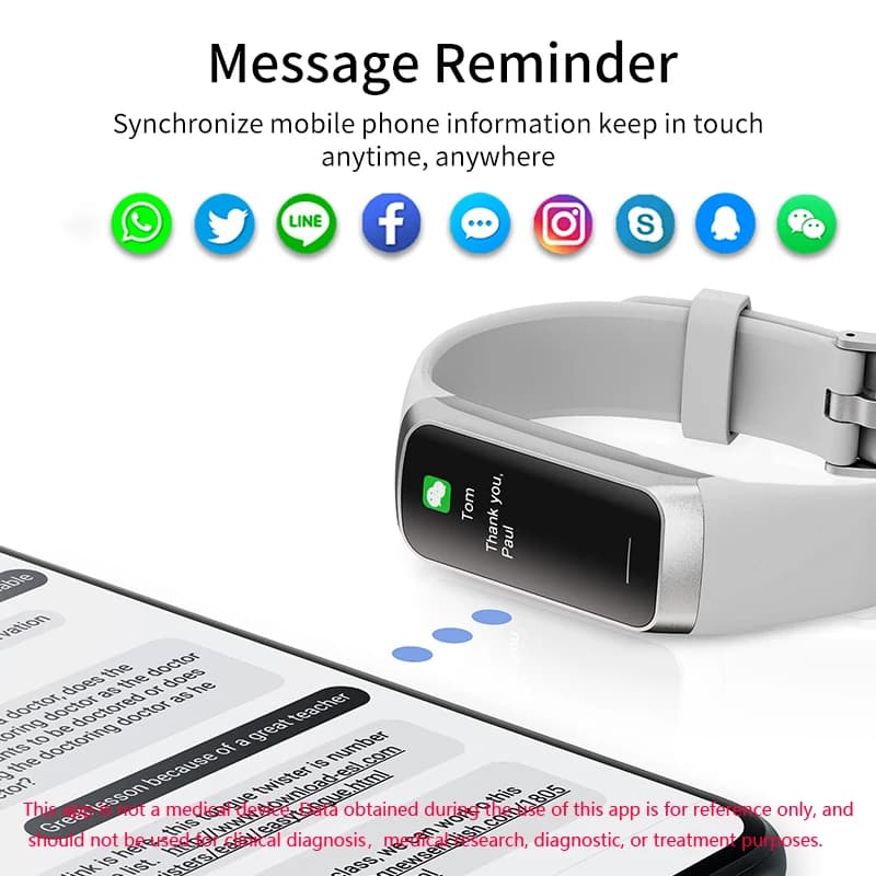 LIGE 1.1" AMOLED Color Display Smartwatch Waterproof Swimming Sports Watch Indoor Outdoor Tracking Smart Band for IOS Android - 4