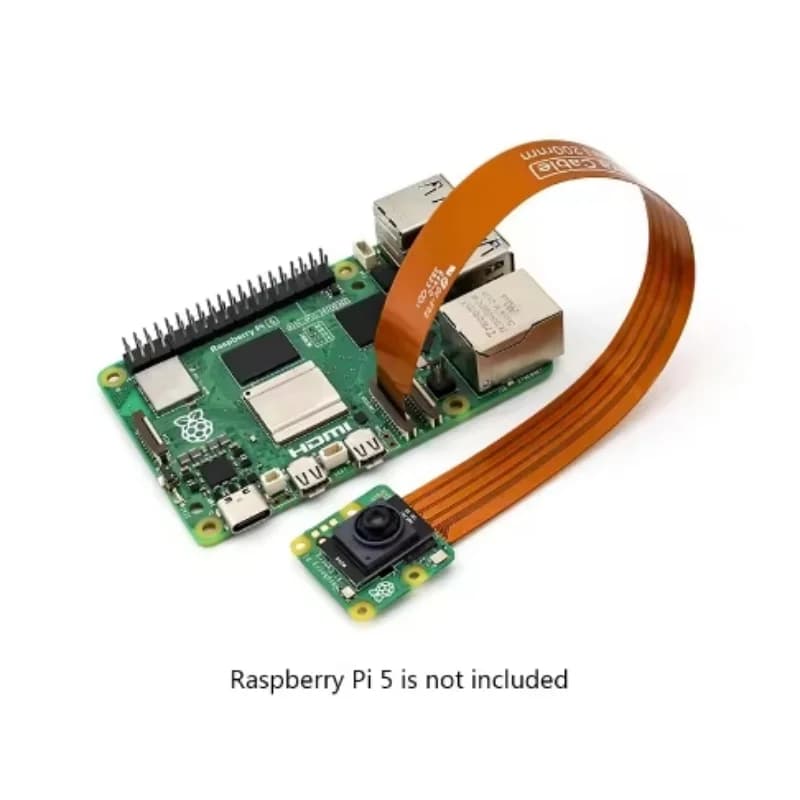 كاميرا الذكاء الاصطناعي الأصلية الرسمية من Raspberry Pi مع مستشعر Sony IMX500 للذكاء الاصطناعي ووحدة التحكم RP2040 - 5