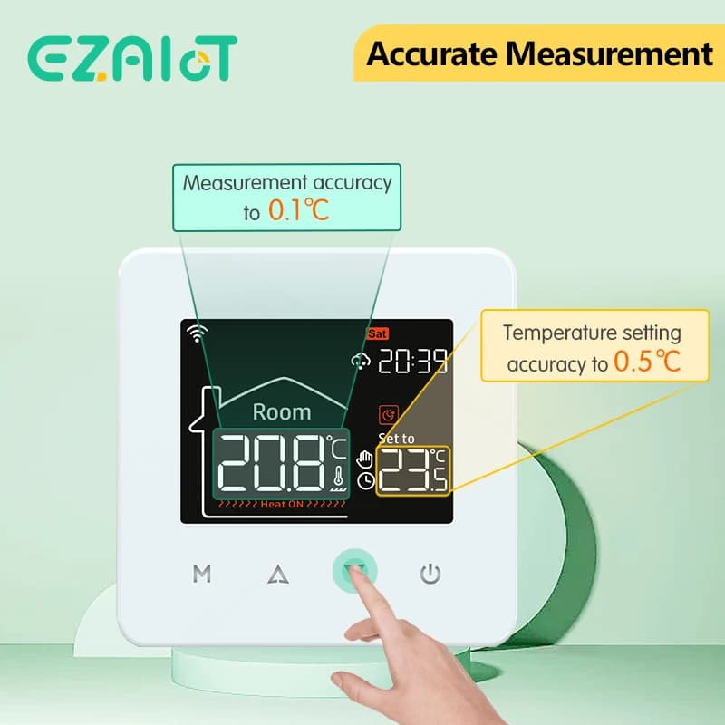 Tuya Smart Home Thermostat Water Electric Warm Floor Heating Gas Boiler WiFi Temperature Remote Controller with Google Alexa - 2