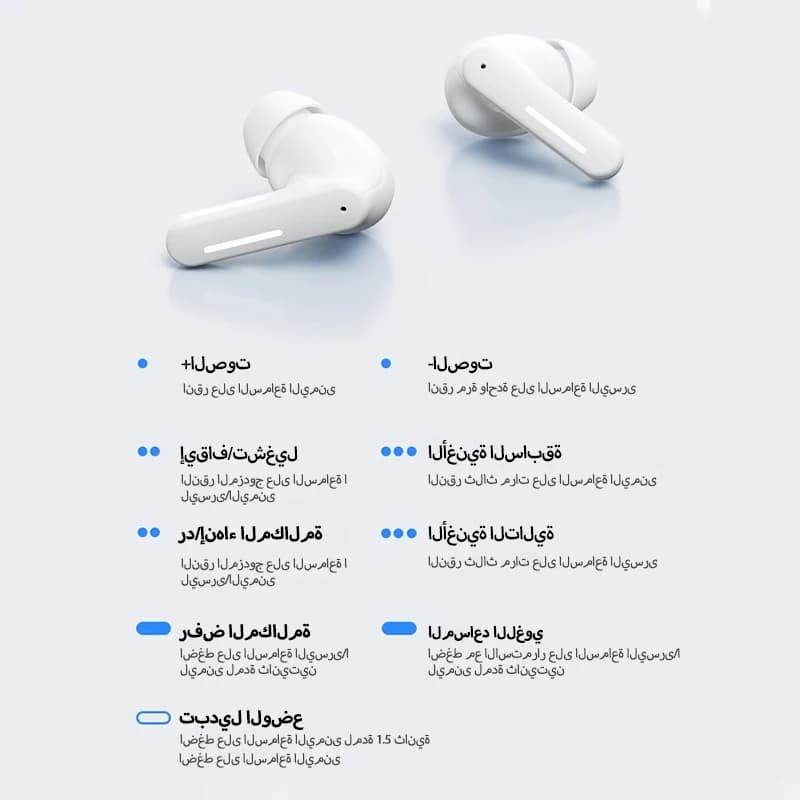 سماعات أذن لينوفو LE209 جديدة لاسلكية بلوتوث، تقليل الضوضاء ANC، موسيقى HiFi، عمر بطارية 30 ساعة، سماعات ألعاب - 5