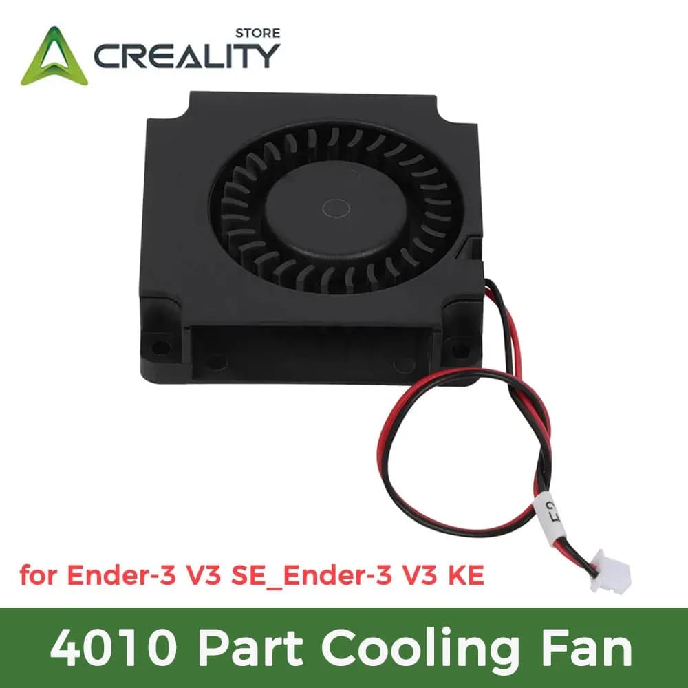 مروحة تبريد أجزاء كرياليتي الرسمية 4010 إيندر-3 V3 SE/إيندر-3 V3 KE مروحة تبريد 24V مروحة 4010 مروحة طابعة ثلاثية الأبعاد ملحقات طابعة ثلاثية الأبعاد