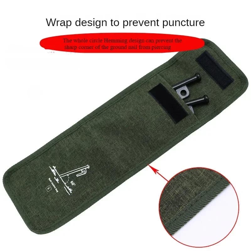 Outdoor Nail Bag Camping Kit Multifunctional Nail Storage Bag Camping Oxford Cloth Large Accessories Storage Bag - 3