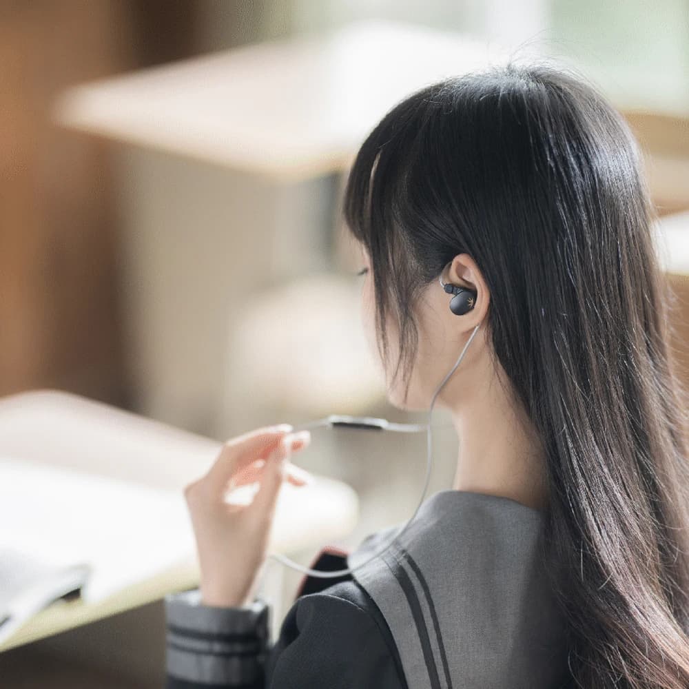 سماعات أذن MOONDROP Chu II DSP، مشغل ديناميكي 10mm، أداء عالي، سلكية، TYPE-C، مع ميكروفون - 4