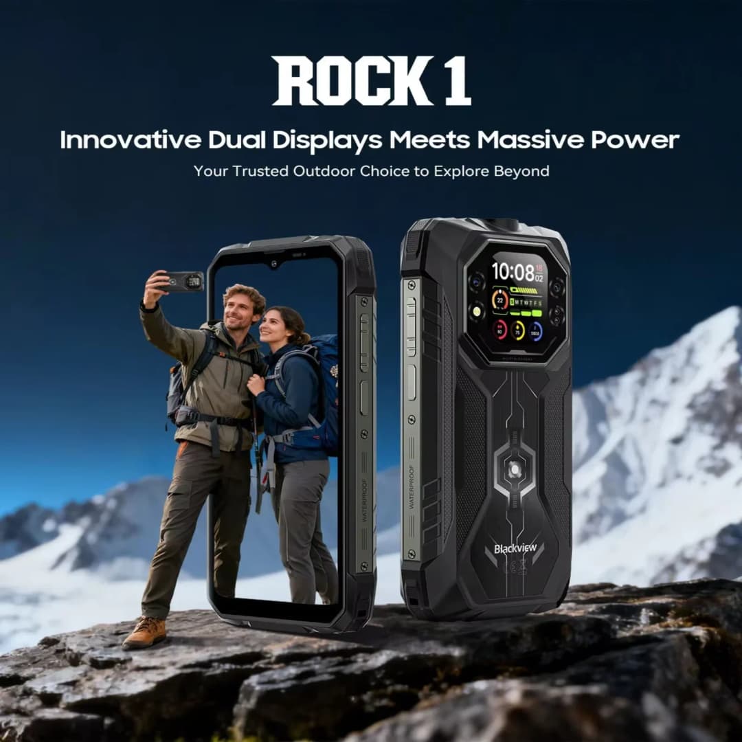 Blackview ROCK 1 Rugged Smartphone,6.56-inch 90Hz  Display,8GB RAM  256GB ROM,15000mAh/33W, MediaTek Helio G81,Android 16 NFC - 3
