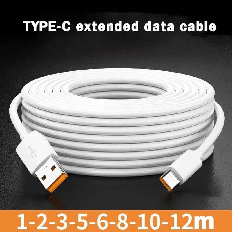 كابل شحن سريع USB C بقوة 66 واط، أطوال 1م إلى 12م، كابل بيانات عالمي لمنفذ Type C لأجهزة Huawei وXiaomi وSamsung والكاميرات وPS5