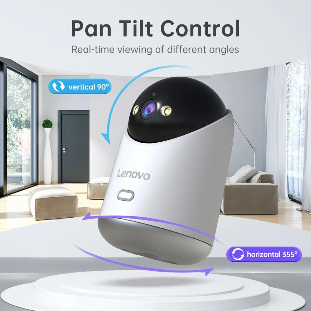 لينوفو 5 ميجا بكسل كاميرا واي فاي منزل ذكي كاميرا IP داخلية لون كامل ليل تتبع تلقائي أمن CCTV مراقبة مراقبة طفل - 5