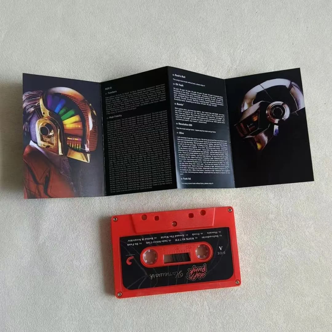 DJ Daft Punk Thomas Bangalter Music Tape Homework Album Discovery 3pcs Cassettes Cosplay Walkman Recorder Car Soundtracks Box - 4
