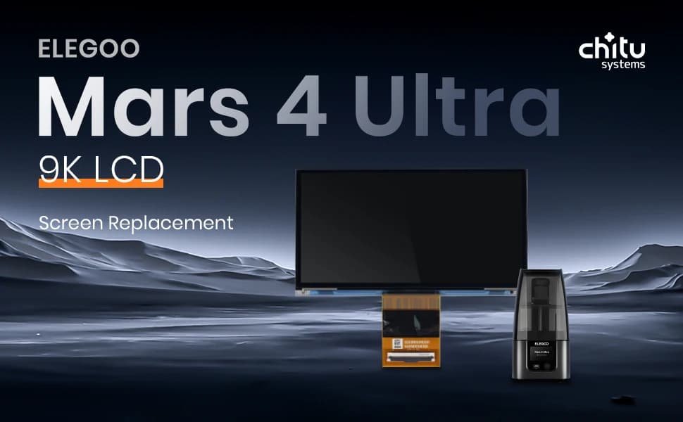 شاشة LCD أصلية أحادية اللون مقاس 6.8 بوصة بدقة 9K، جزء استبدال لطابعة Elegoo Mars 4 Ultra / Mars 4 ثلاثية الأبعاد - 5