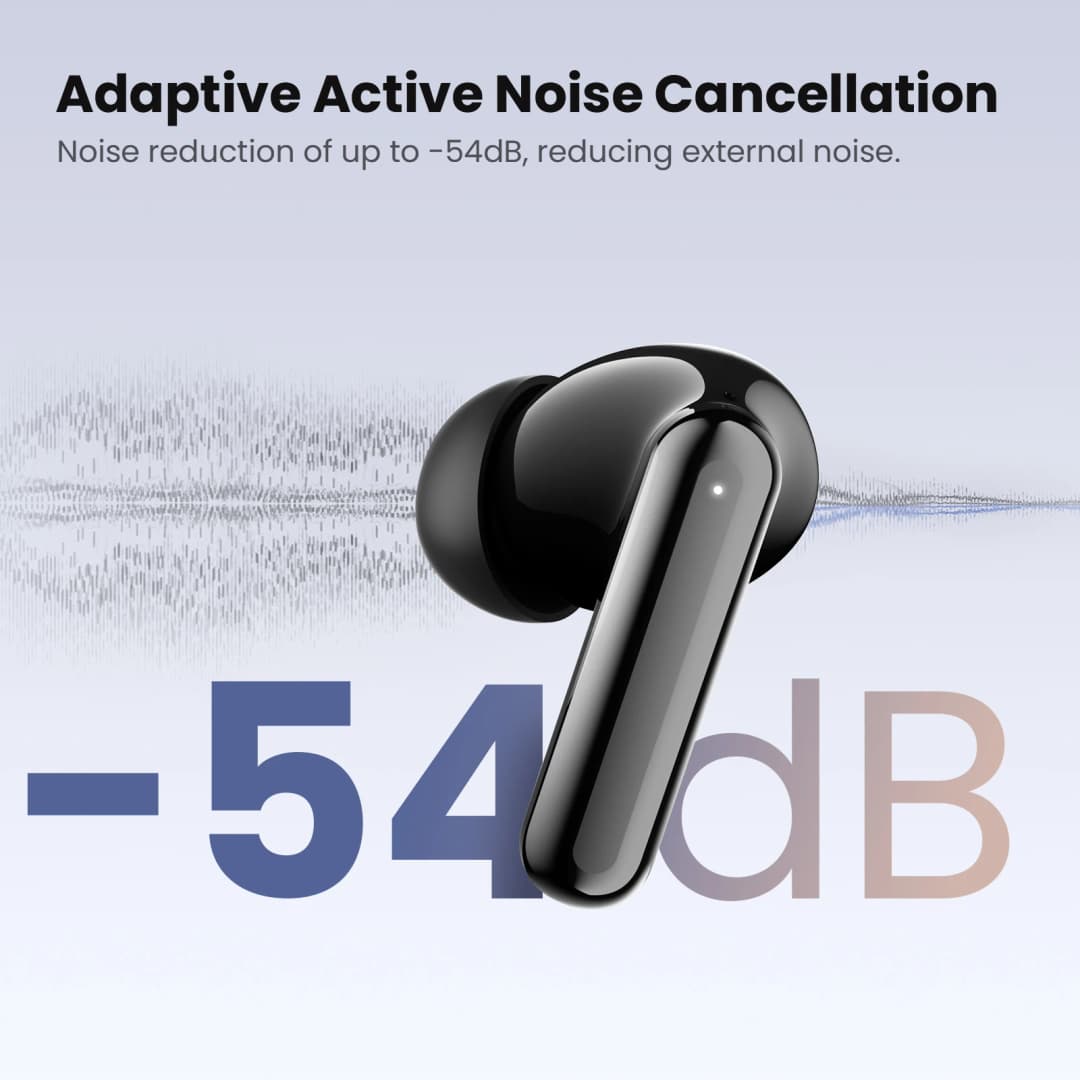 HAYLOU Flowbuds N50 ANC Bluetooth 6.0 Wireless Earphones Active Noise Cancellation 6 Mics AI Claer Call Earbuds 32H Playtime - 2