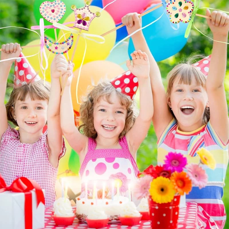 10 قطع/حزمة عصا أميرة خشبية غير مكتملة لصنع يدوي أدوات حفلات ممتعة لحفلات أعياد الميلاد هدية نشاط حرفي - 5