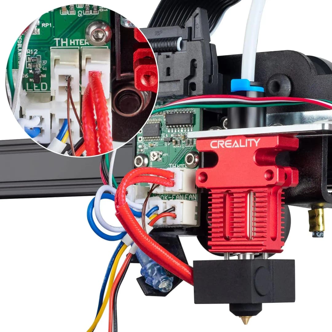 Creality Official CR6 SE Hotend Extruder Kit, With Hot End Kit with PTFE Tube, Heat Block, 0.4mm Nozzle and Silicone Sock for CR - 6