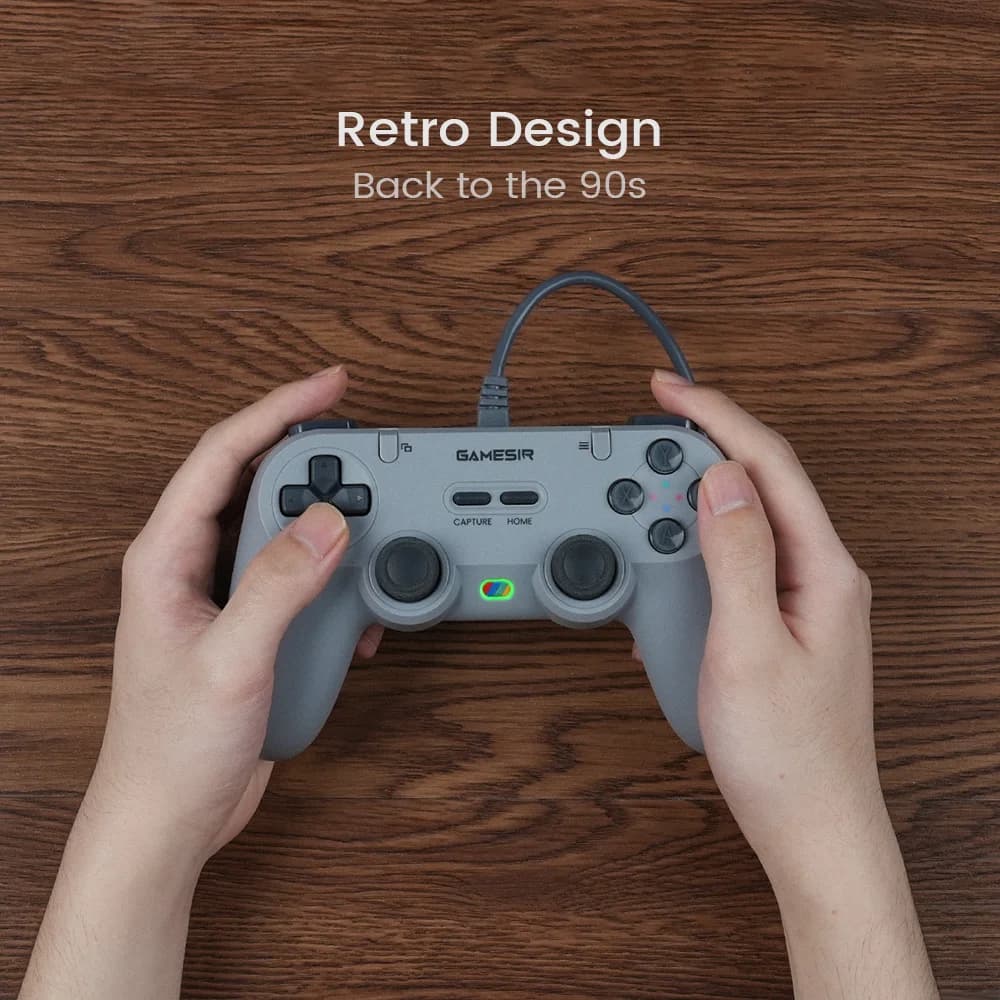 GameSir Tegenaria Lite Retro Wired Controller, Gamepad with Hall Effect Joystick, 1000Hz Polling Rate for Nintendo Switch 2, PC - 3