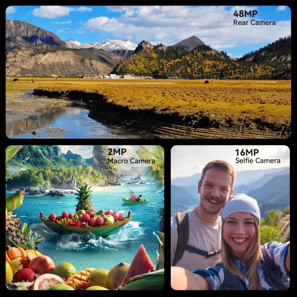 هاتف ذكي أندرويد متين فائق النحافة من Cubot King Kong ES، شاشة 6.56 بوصة بمعدل تحديث 90 هرتز، ذاكرة وصول عشوائي 16 جيجابايت (6 جيجابايت + 10 جيجابايت)، ذاكرة تخزين 128 جيجابايت، كاميرا 48 ميجابكسل، هاتف 4G - 4