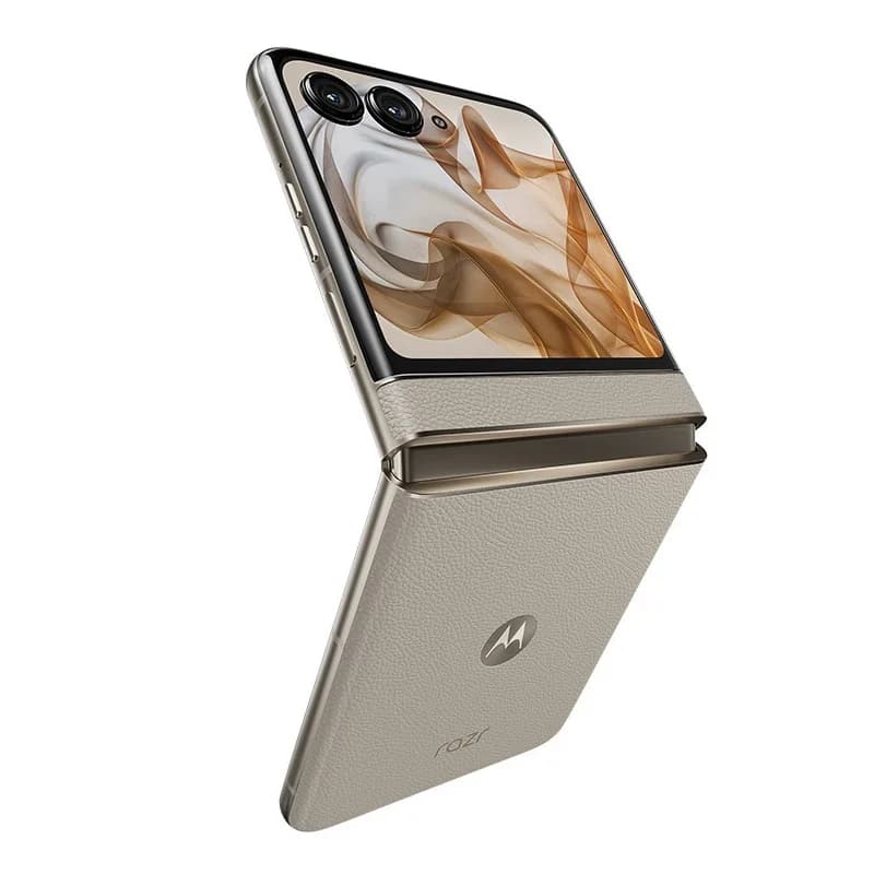 هاتف موتورولا Moto Razr 50 5G الأصلي، NFC، 8 جيجابايت + 256 جيجابايت، شاشة 120 هرتز LTPO AMOLED 6.9 بوصة، معالج Tianji 7300X - 3