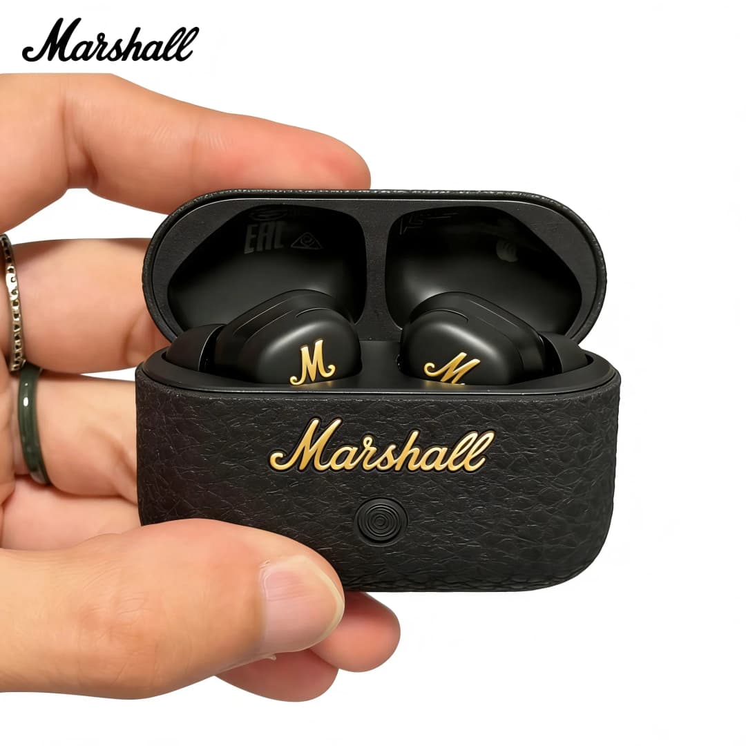 Marshall MOTIF II 2 ANC Wireless Bluetooth Earphones Trendy Active Noise Cancelling Headphones Black & Gold Black HK Edition - 3