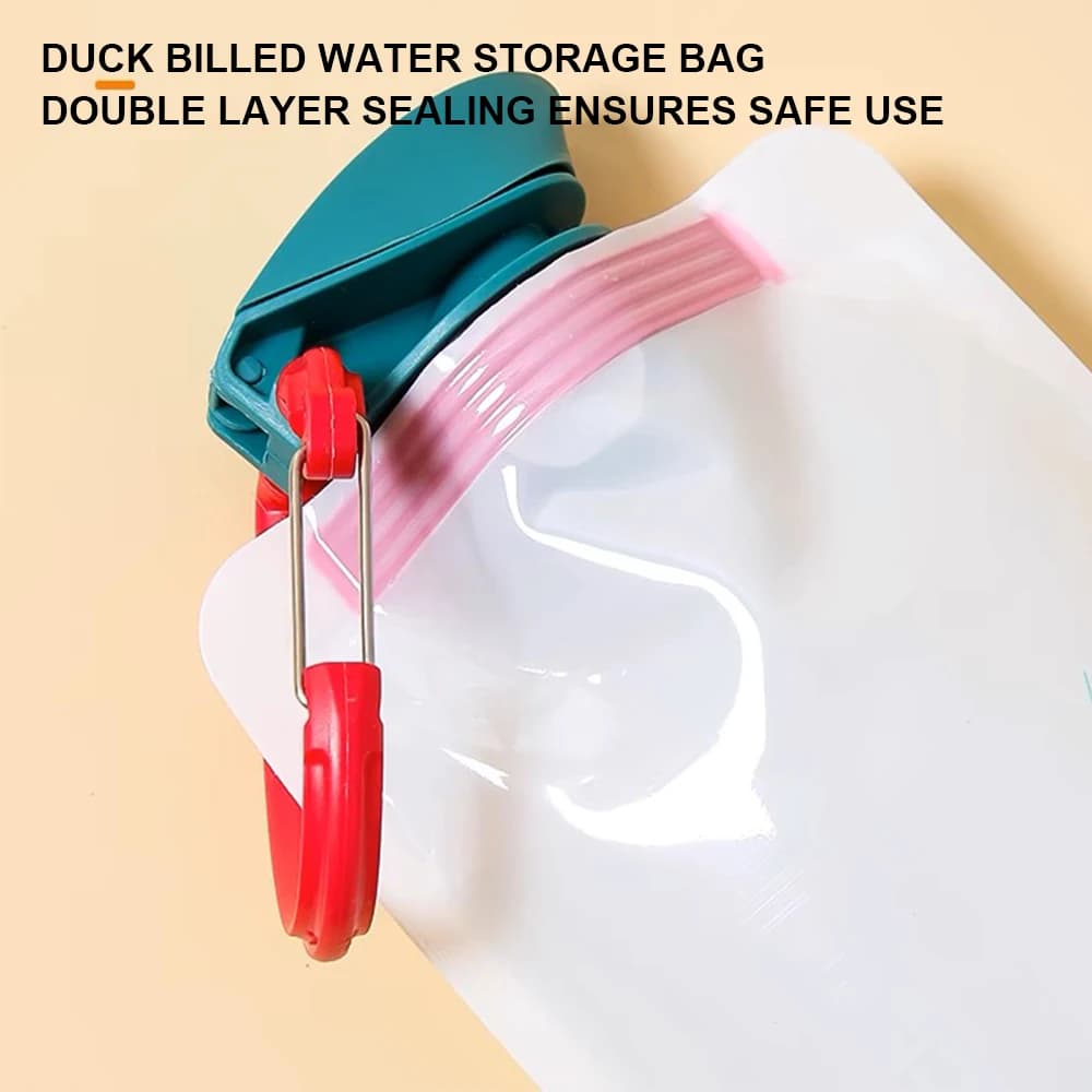 Outdoor Cycling Sports Water Bottle - Mountaineering Portable Water Cup - PE Plastic Folding Water Bag - Gift Promotion Water - 3