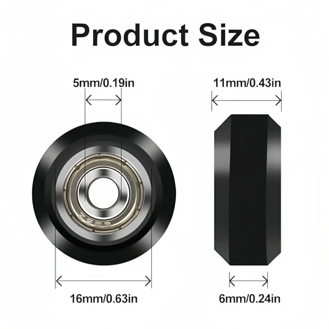 Creality Official Ender 3 Wheel,3D Printer POM Wheel,Plastic Pulley  625zz Linear Bearing for Ender 3/3 V2/3 Pro/ 3 Max/ 5/CR 10 - 3