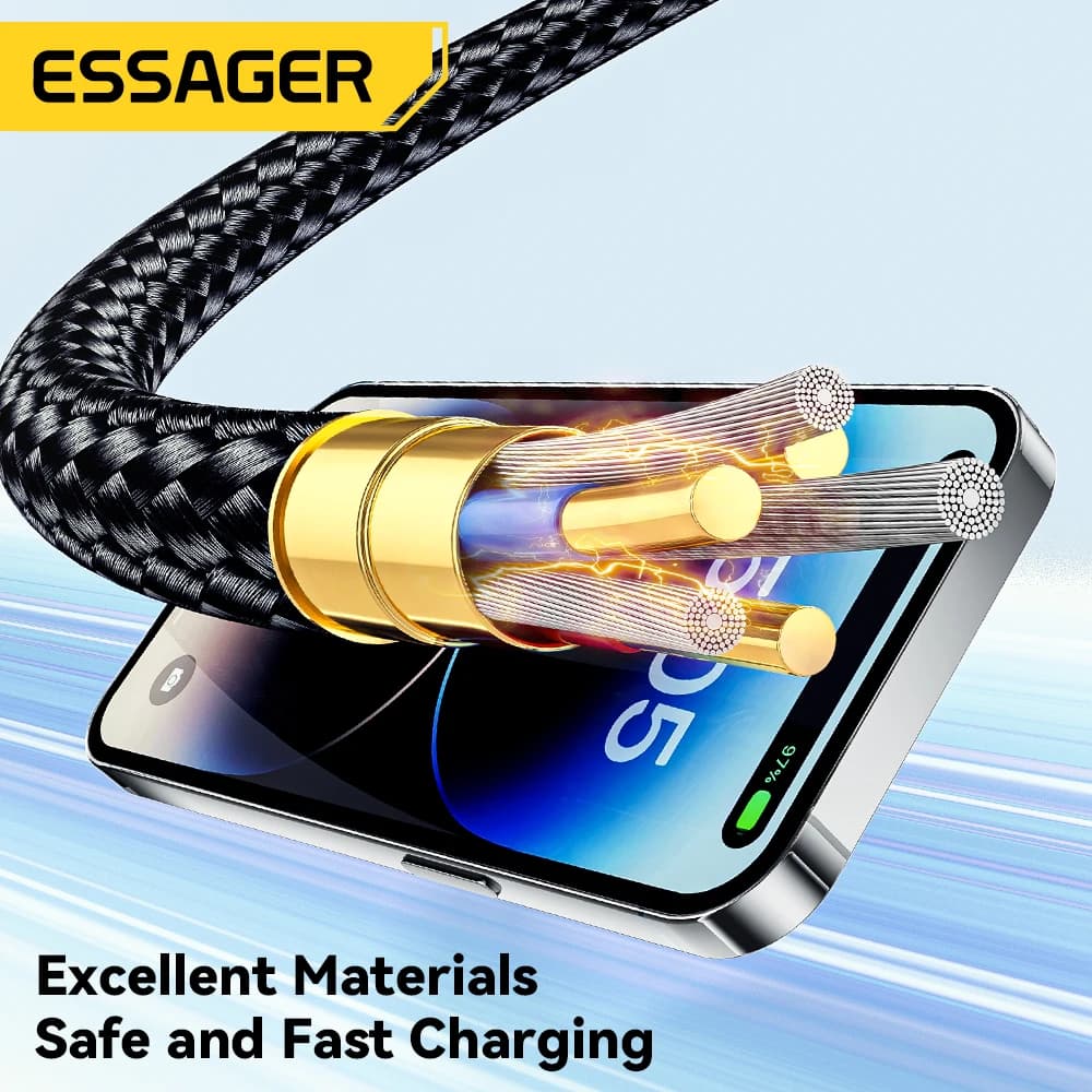 Essager USB C Cable For IPhone 14 13 12 11 pro Max Xs Plus 29W Fast Charging Cable Type C To Lighting Date Wire For ipad Macbook - 6