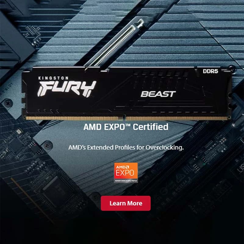 ذاكرة كينجستون FURY Beast DDR5 16 جيجا 8 جيجا 4800 5200 5600 ميجا هرتز كمبيوتر مكتبي لمعالج AMD Intel لوحة أم ذاكرة رام 288 دبوس وحدة ذاكرة - 2