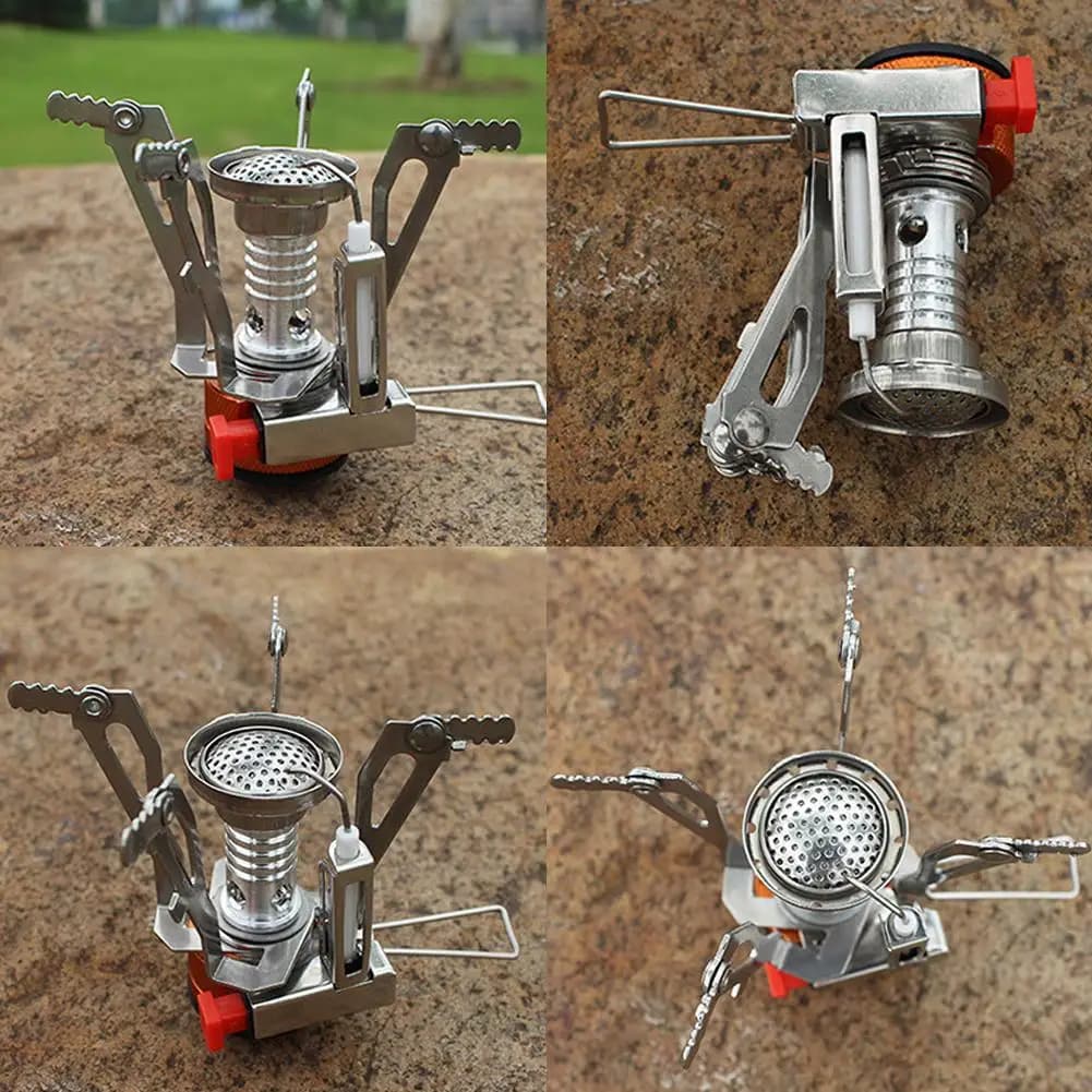 1PC Ultralight Portable Camping Stoves, Adjustable Valve Stove For Backpacking, Hiking, Mountaineering, Camping - 5