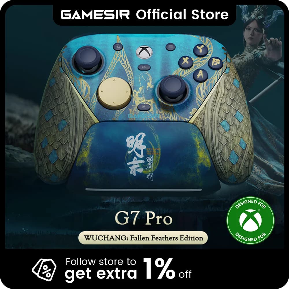 GameSir G7 Pro Wوشانغ: إصدار Fallen Feathers، وحدة تحكم Xbox لاسلكية لـ Xbox Series X|S، Xbox One X|S، Steam، PC، Android